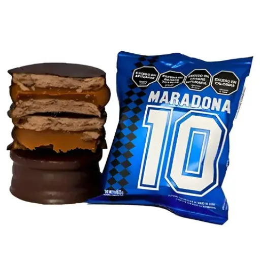 Alfajores mundial caja x6 negro